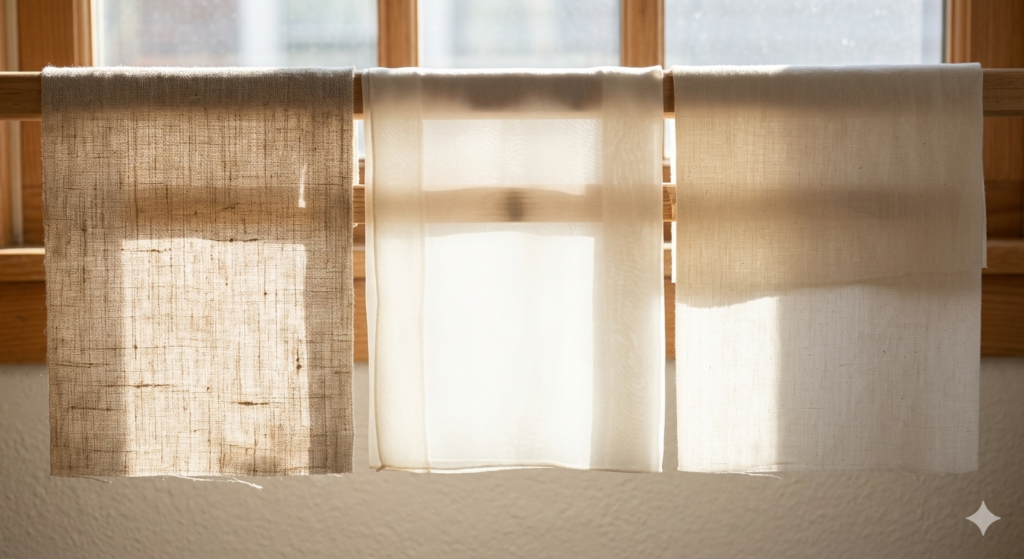 Fabric transparency comparison for high-quality white dresses for women.