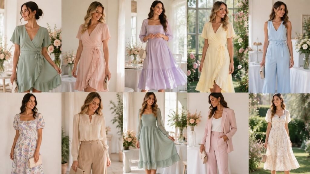 Recommended colors to wear to a baby shower